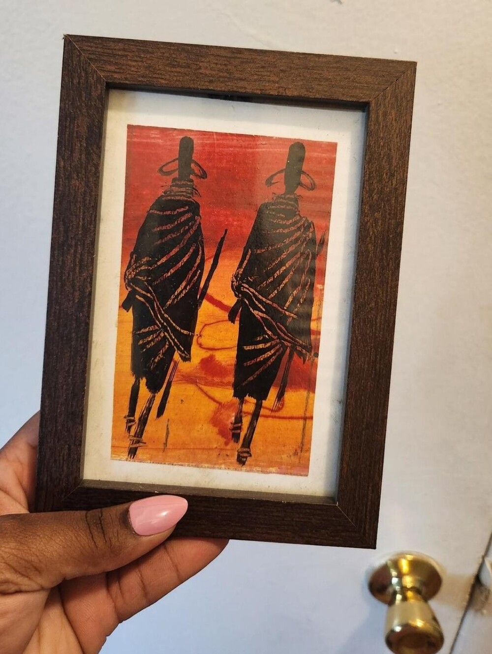 Small frame African painting